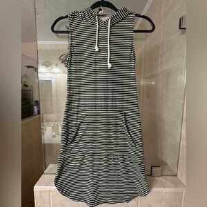 Windsor Green and White Striped Hoodie